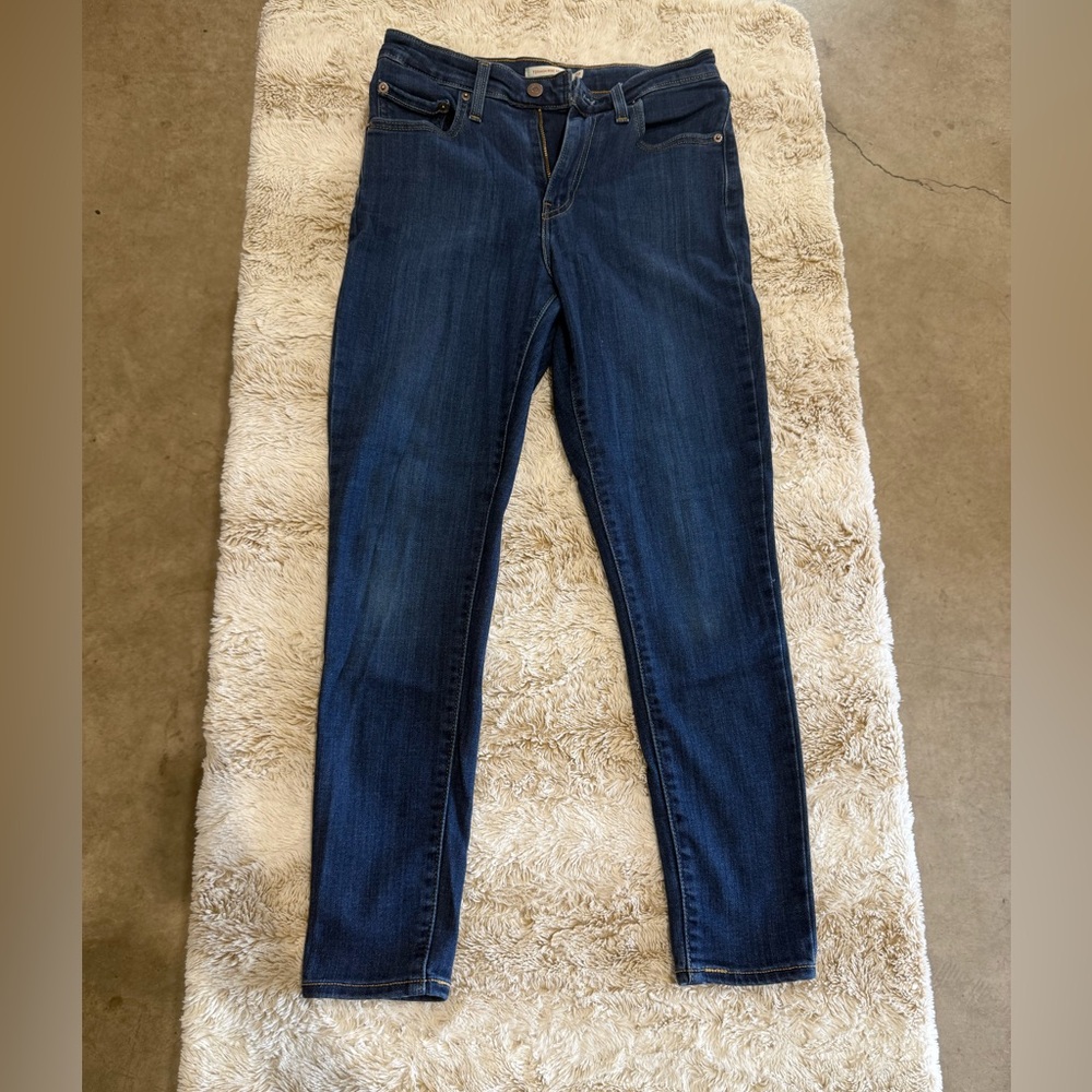 Women’s Levi's 721 Blue Skinny Jeans Classic Style 29x28